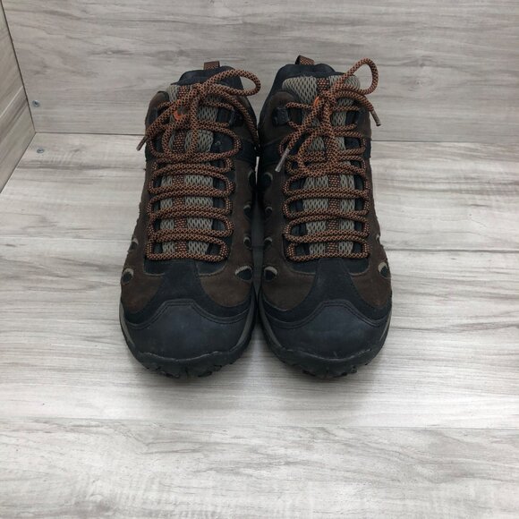Merrell Hiking Shoes Mens 9 Brown Black Suede Outdoor Boots main image 7